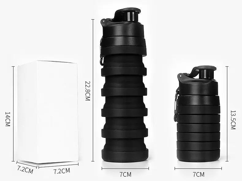 Collapsible Outdoor Water Bottle KuroshiroOnline