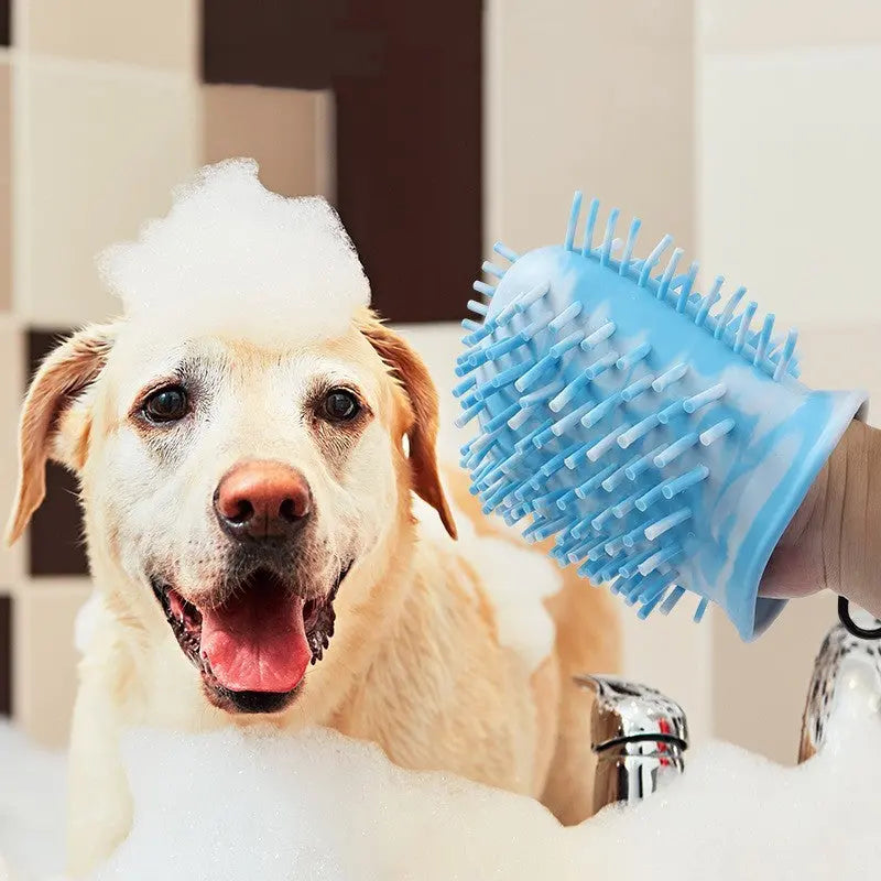 2 In 1 Dog Paw Cleaner Cup Soft Pet Dog Foot Cleaning Washer Brush Cup Portable Pet Foot Washer Paw Clean Brush Foot Cleaning Bucket Pet Products KuroshiroOnline