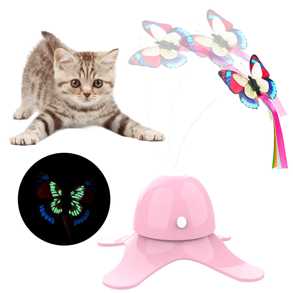 Cat Toys Funny Exercise Toy Electric Rotating Kitten Toys