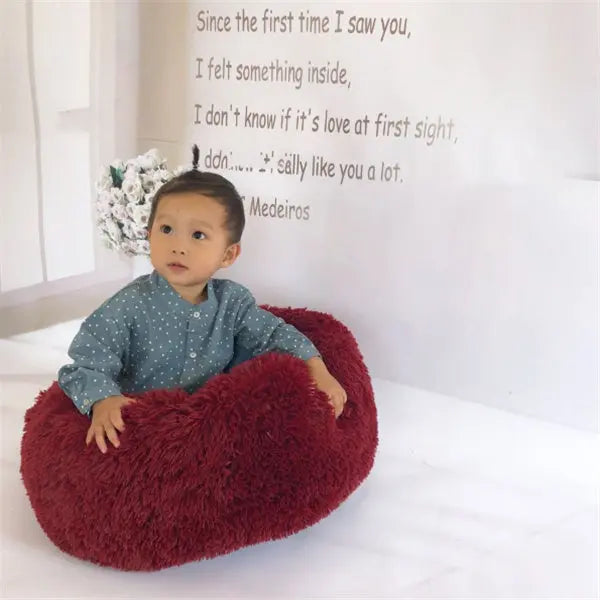 Round Long Hairy Autumn And Winter Nest Pad Cat Mattress KuroshiroOnline