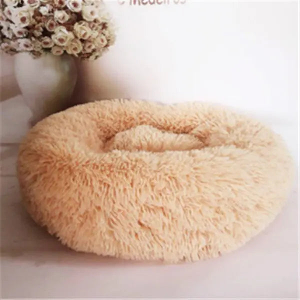 Round Long Hairy Autumn And Winter Nest Pad Cat Mattress KuroshiroOnline