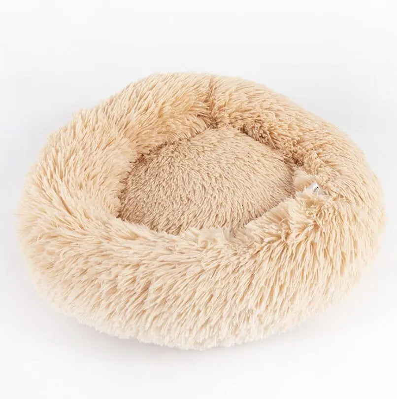 Dog Beds For Small Dogs Round Plush Cat Litter Kennel Pet Nest Mat Puppy Beds KuroshiroOnline