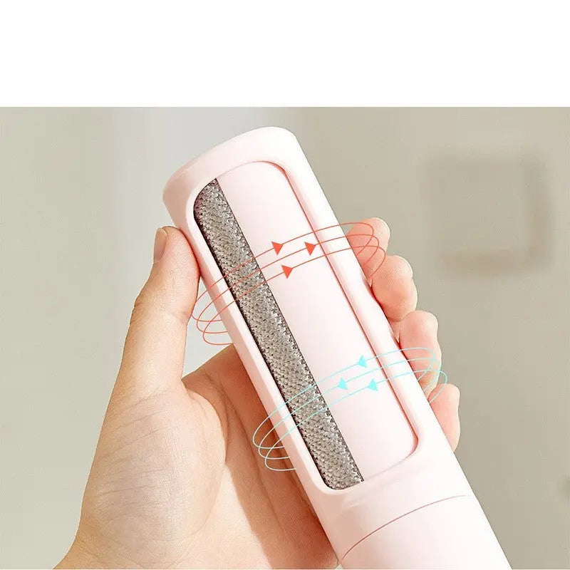 2-1 Reusable Pet Hair Remover Brush Lint Roller Portable Effective Self Cleaning Tool for Cat Dog Fur Hair Dust Removal Brush KuroshiroOnline