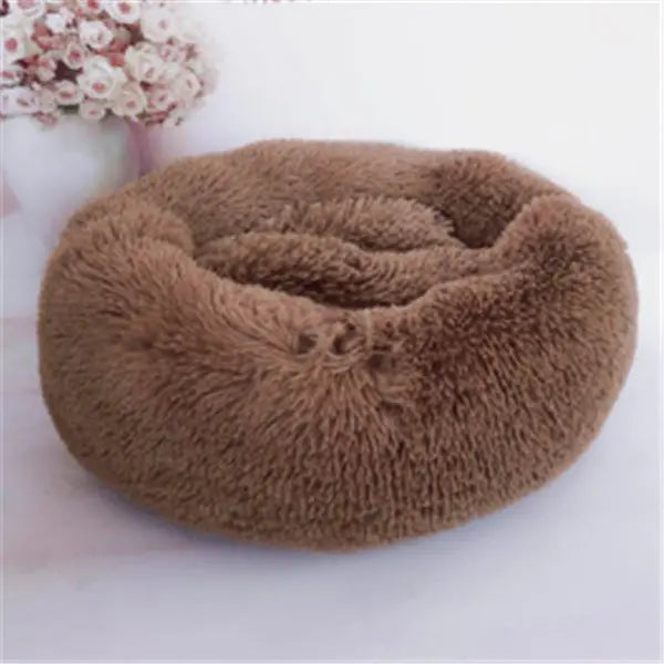 Round Long Hairy Autumn And Winter Nest Pad Cat Mattress KuroshiroOnline