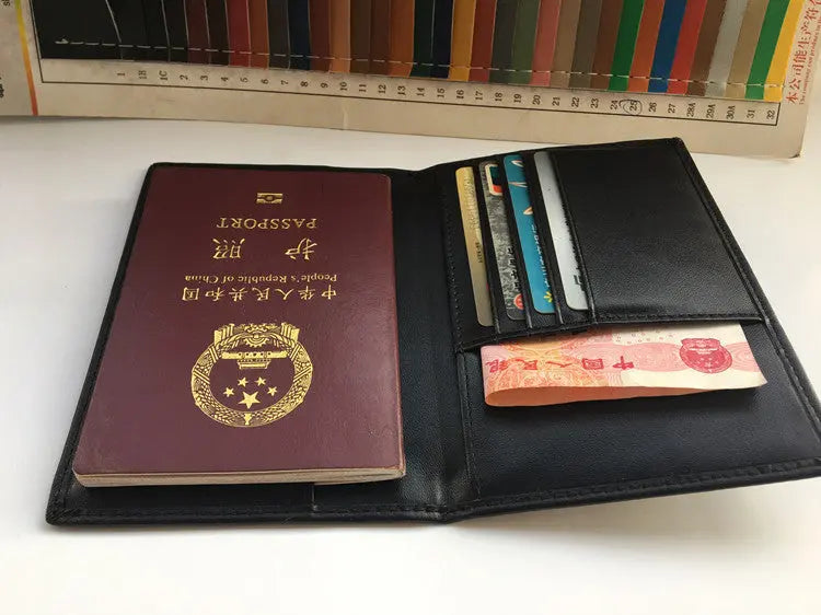 Leather RFID Passport Holder KuroshiroOnline