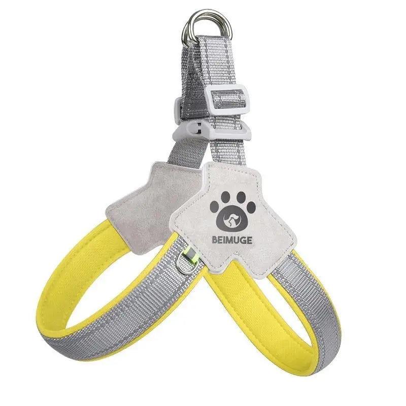 Pet Dog Cat Harness, Pet Harness With LeashSet, Adjustable Puppy Harness ComfortableReflective Easy Control Dog With Leather Leash,.No-Pull No Choke Pet Harness For TrainingWalking KuroshiroOnline
