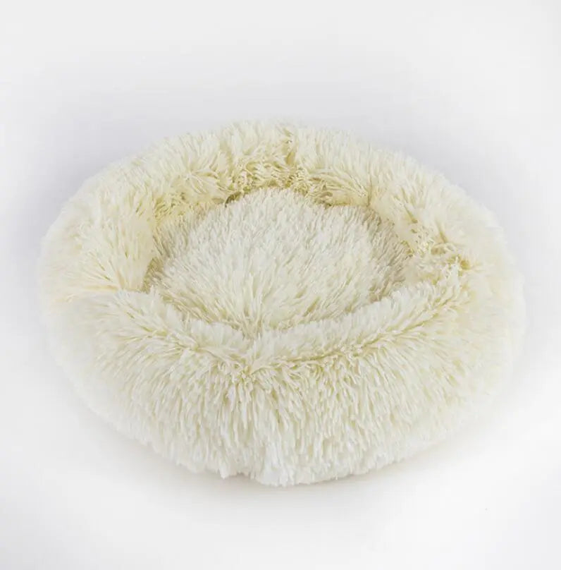 Dog Beds For Small Dogs Round Plush Cat Litter Kennel Pet Nest Mat Puppy Beds KuroshiroOnline