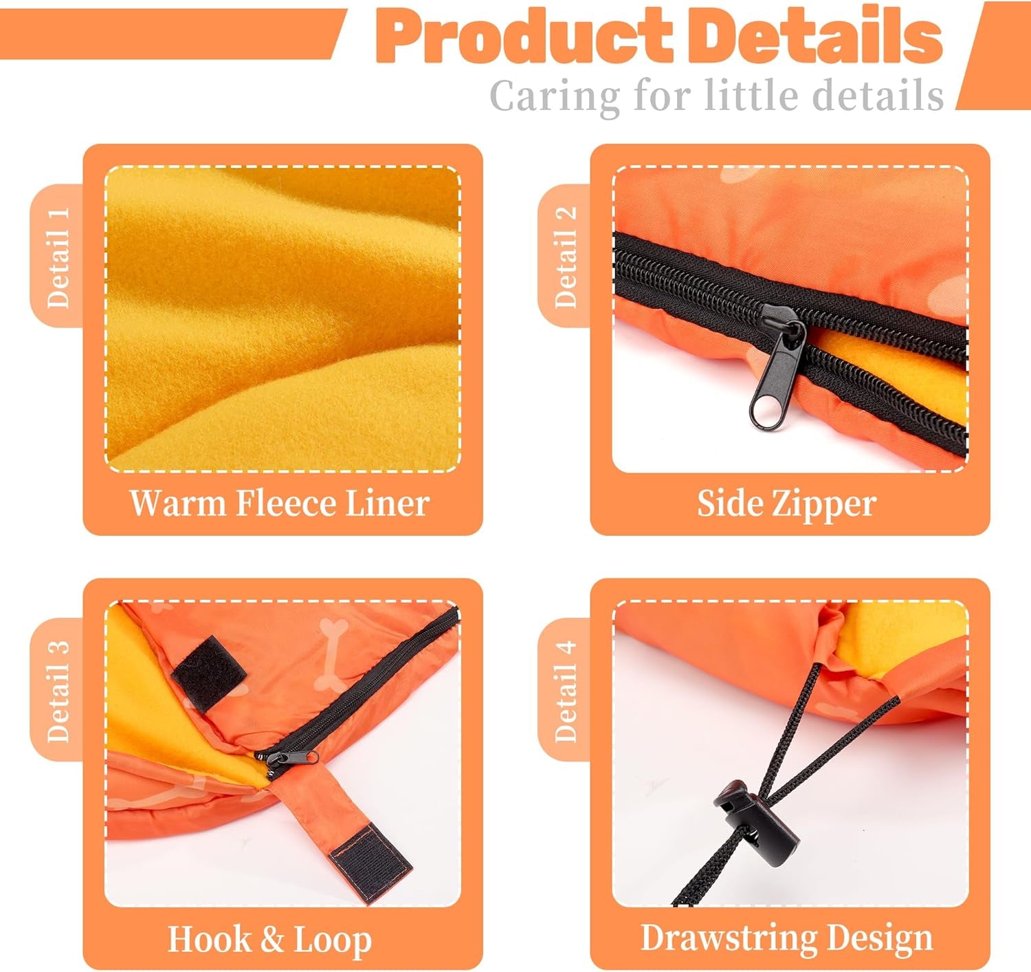 Lifeunion Dog Sleeping Bag with Storage Bag Waterproof Warm Packable Dog Bed for Travel Camping Hiking Backpacking