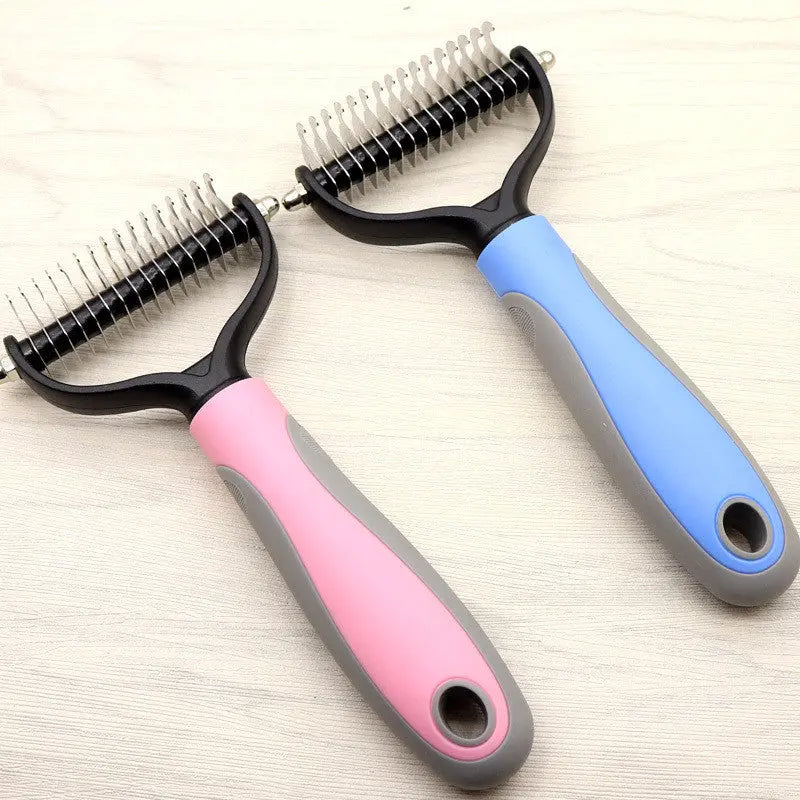 Pet Long-haired Dogknot Comb Double-sided Blade Dog KuroshiroOnline