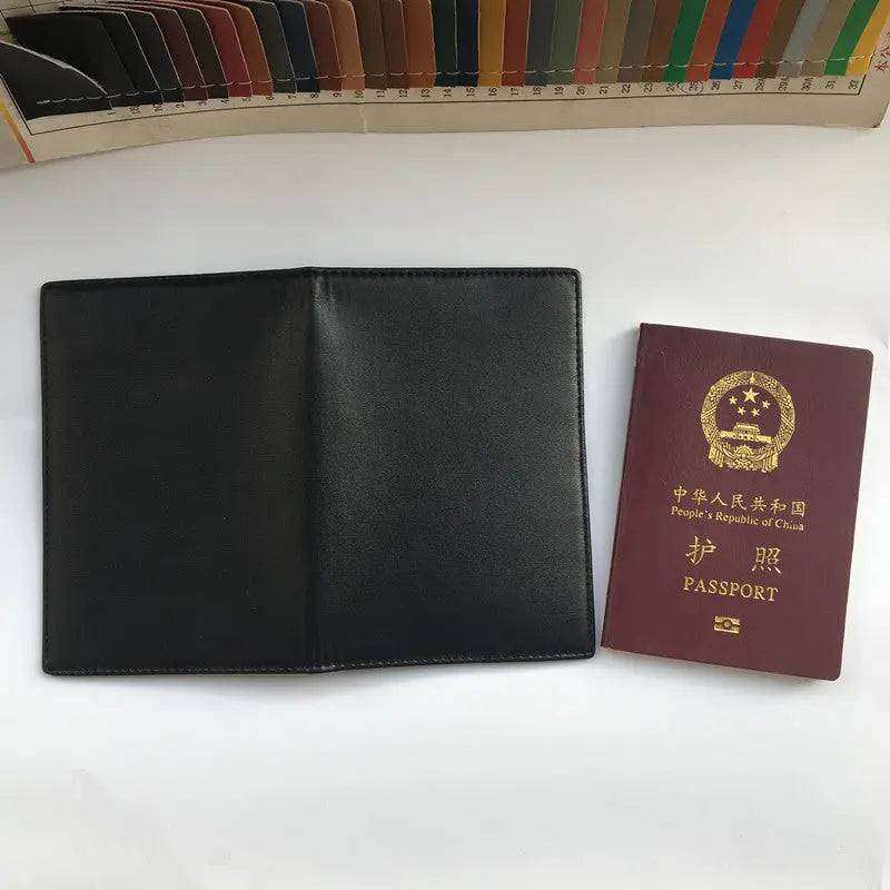 Leather RFID Passport Holder KuroshiroOnline