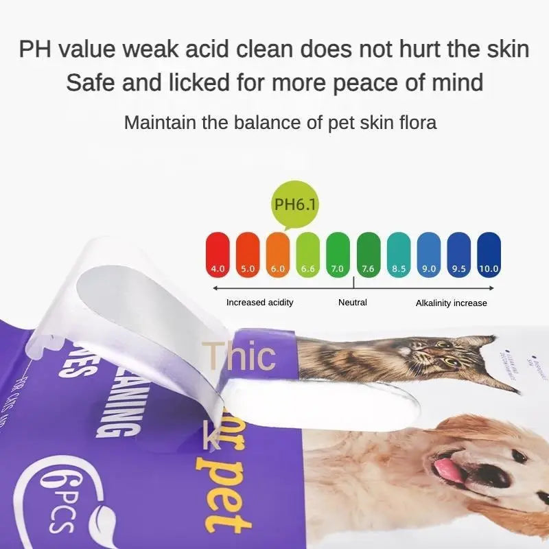 PET Cleaning  Deodorizing Bathing Wipes ForDogs And Cats, Nourish Fur Coconut OilGrooming Wipes For Dogs, Pet Cleaning GlovesWipes For Daily Care And Traveling.Hypoallergenic KuroshiroOnline