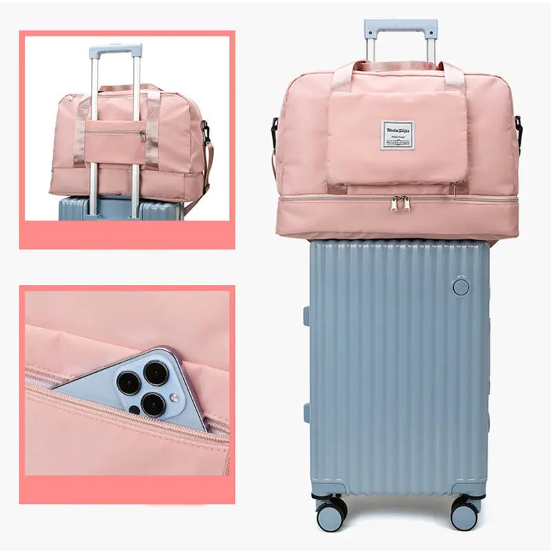 Foldable Travel Duffel Bags KuroshiroOnline