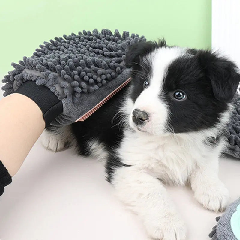 2-in-1 Pet Grooming Gloves KuroshiroOnline