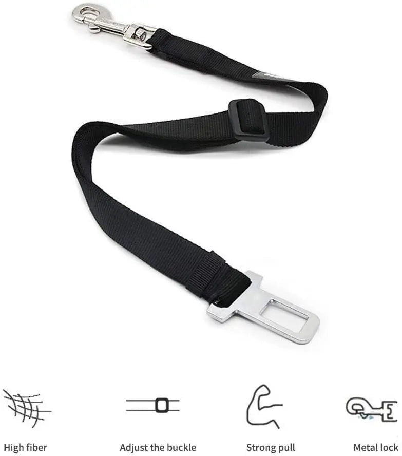 Retractable Dog Safety Belt Car Safety Belt For Pet Dog Supplies Car Safety Buckle KuroshiroOnline