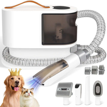 2L Dog Grooming Kit Pet Grooming Vacuum Dog Clippers 13000Pa Dog Brush 4 in 1 Low Noise Pet Supplies for Shedding Dog Cat Hair Removal Tool Home Cleaning