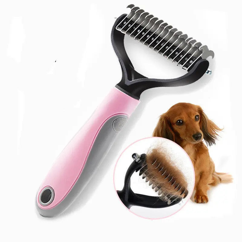 Pet Long-haired Dogknot Comb Double-sided Blade Dog KuroshiroOnline