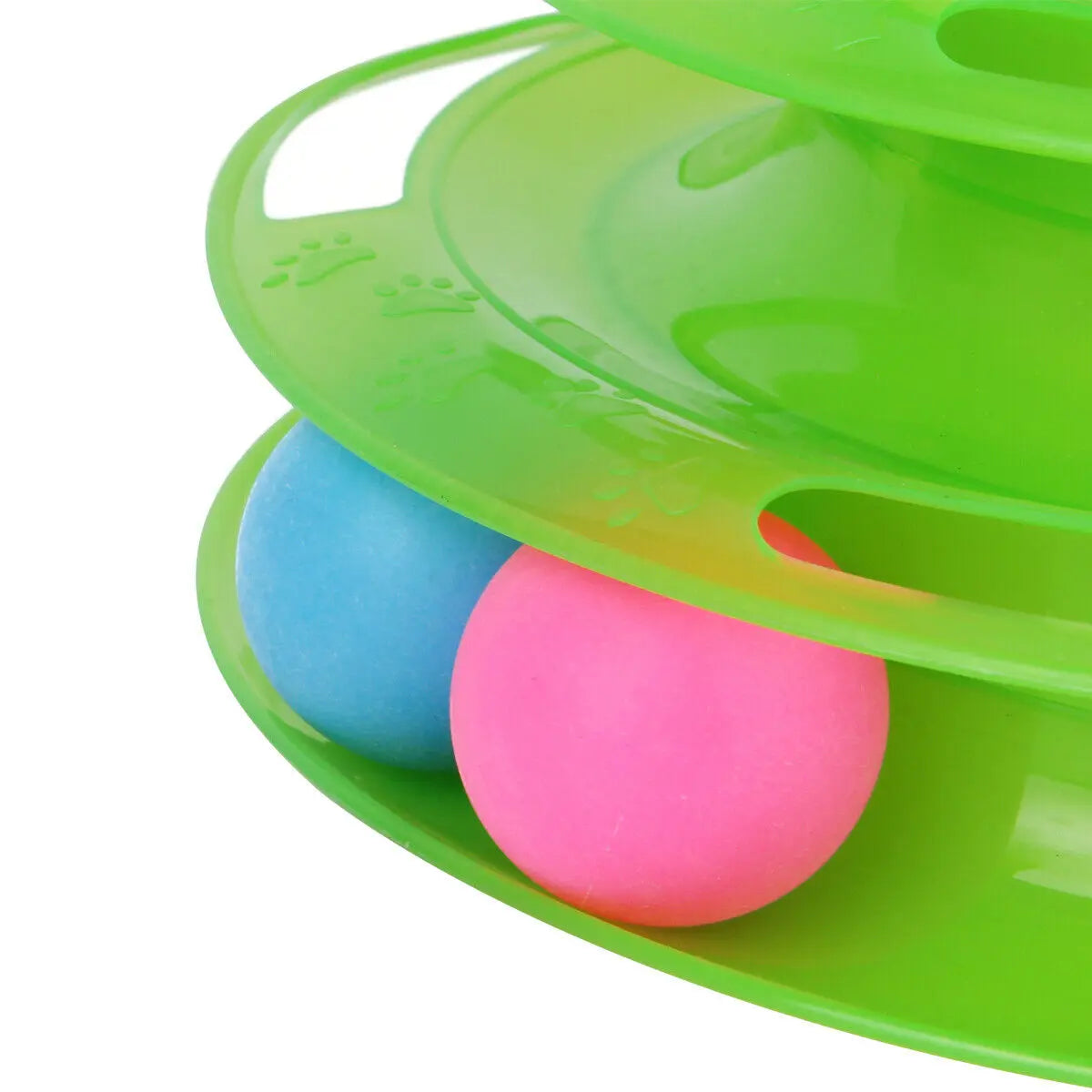 Pet Cat Crazy Ball Disk Interactive Toys Amusement Plate Trilaminar Funny Toy KuroshiroOnline