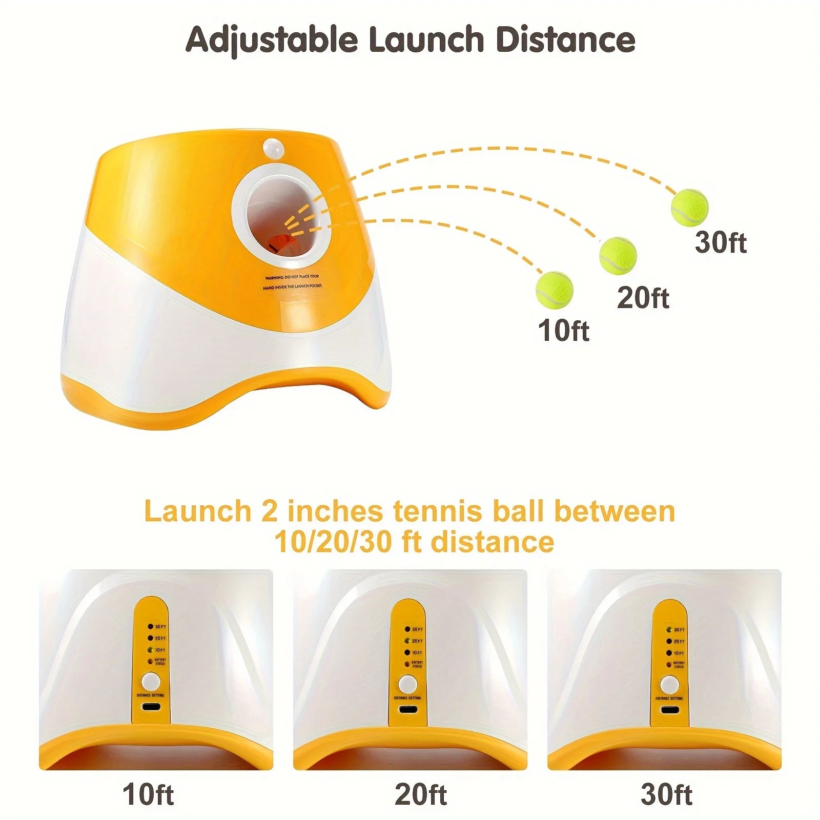 Outdoor Pet Automatic Tennis Ball Launcher