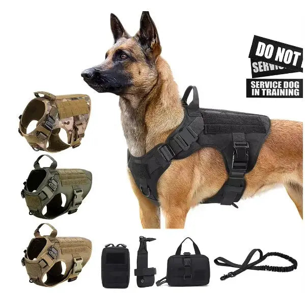 Pet Harness Luxury Dog Leash Set Chest Dog  Nylon Camouflage Dog Harness KuroshiroOnline
