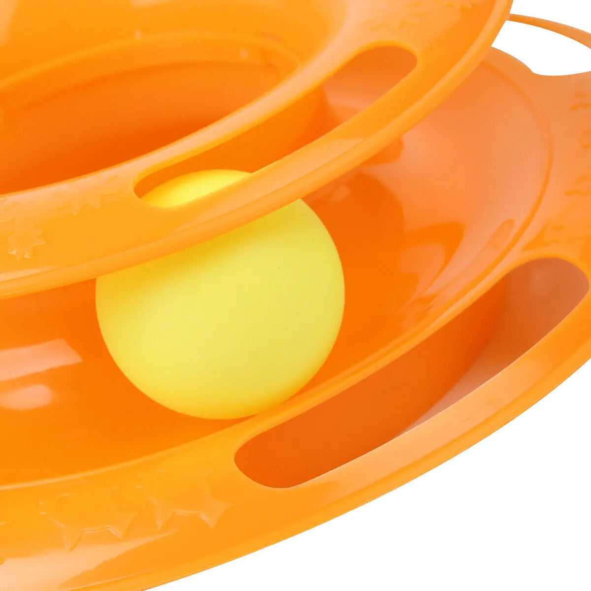 Pet Cat Crazy Ball Disk Interactive Toys Amusement Plate Trilaminar Funny Toy KuroshiroOnline
