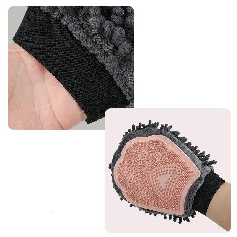 2-in-1 Pet Grooming Gloves KuroshiroOnline