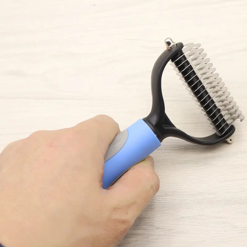 Pet Long-haired Dogknot Comb Double-sided Blade Dog KuroshiroOnline