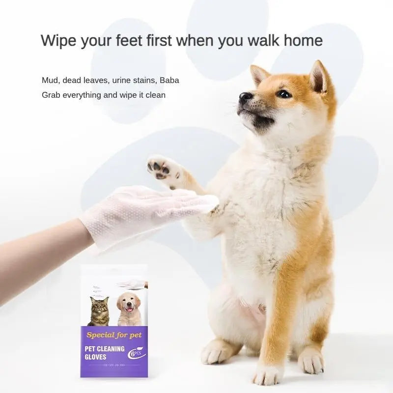 PET Cleaning  Deodorizing Bathing Wipes ForDogs And Cats, Nourish Fur Coconut OilGrooming Wipes For Dogs, Pet Cleaning GlovesWipes For Daily Care And Traveling.Hypoallergenic KuroshiroOnline