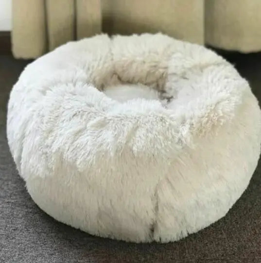 Dog Beds For Small Dogs Round Plush Cat Litter Kennel Pet Nest Mat Puppy Beds KuroshiroOnline