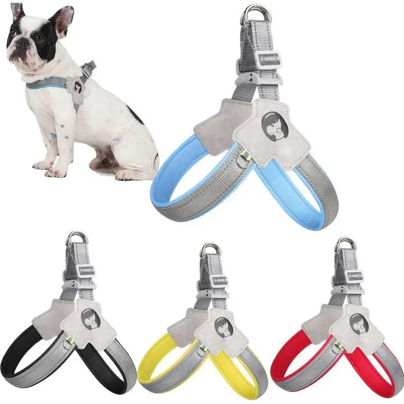 Pet Dog Cat Harness, Pet Harness With LeashSet, Adjustable Puppy Harness ComfortableReflective Easy Control Dog With Leather Leash,.No-Pull No Choke Pet Harness For TrainingWalking KuroshiroOnline