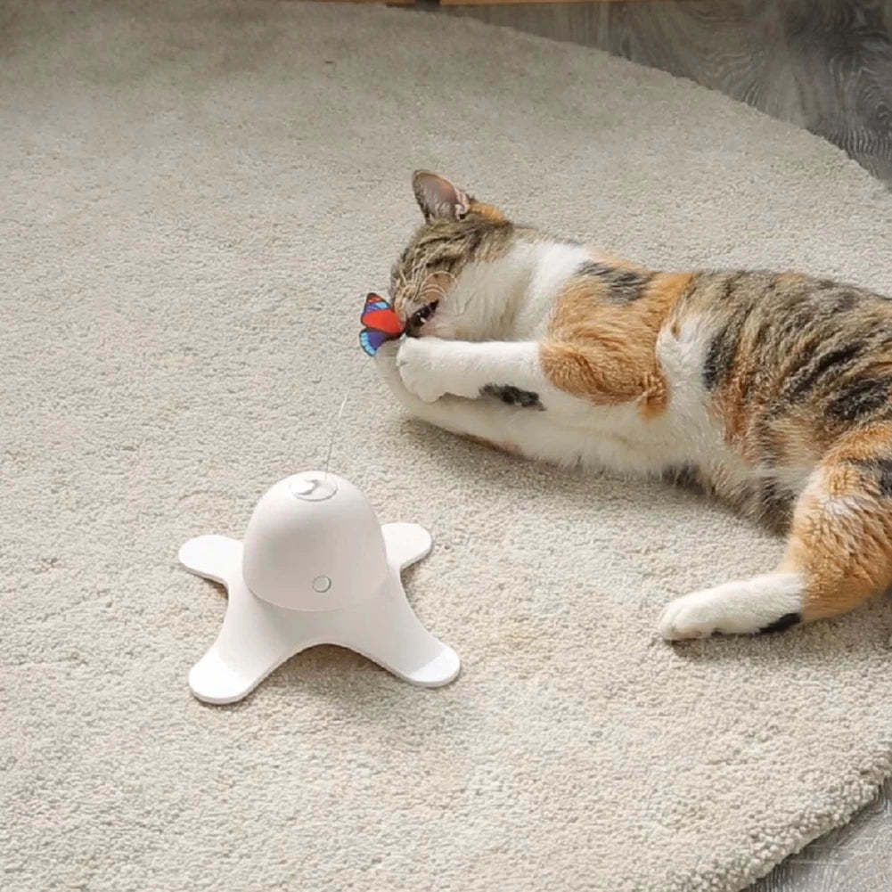 Cat Toys Funny Exercise Toy Electric Rotating Kitten Toys