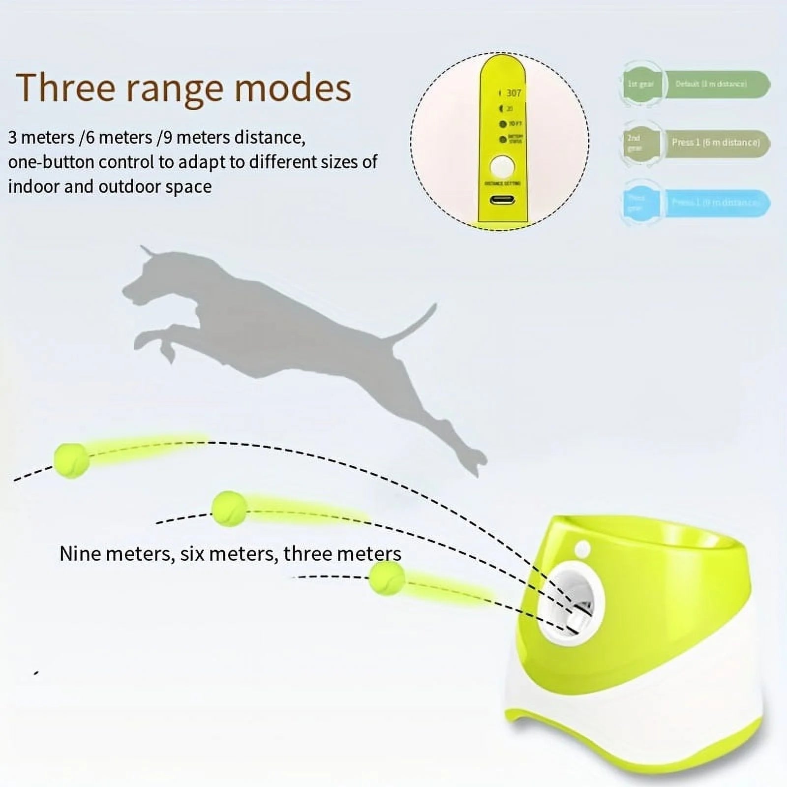Outdoor Pet Automatic Tennis Ball Launcher