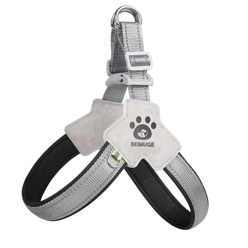Pet Dog Cat Harness, Pet Harness With LeashSet, Adjustable Puppy Harness ComfortableReflective Easy Control Dog With Leather Leash,.No-Pull No Choke Pet Harness For TrainingWalking KuroshiroOnline
