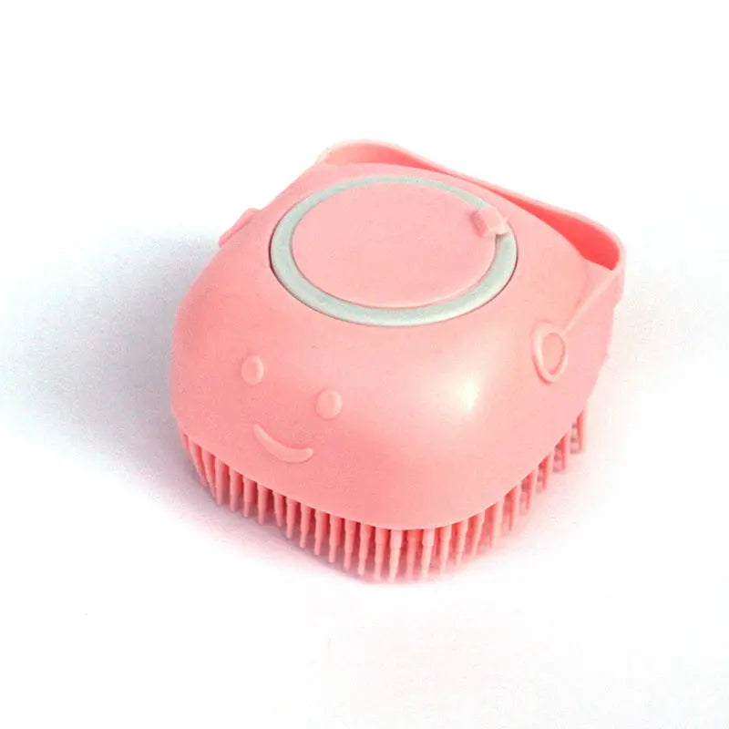 Silicone Dog Bath Massage Gloves Brush Pet Cat Bathroom Cleaning Tool Comb Brush For Dog Can Pour Shampoo Dog Grooming Supplies KuroshiroOnline