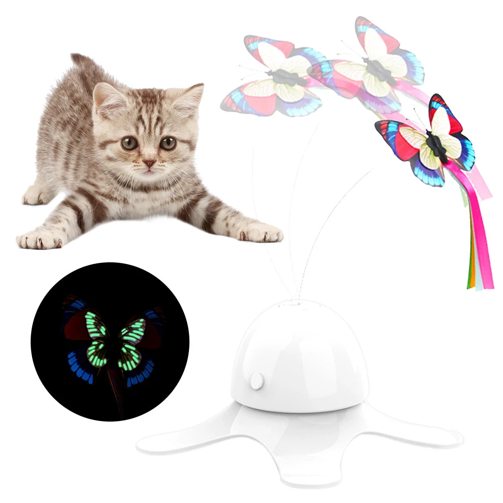 Cat Toys Funny Exercise Toy Electric Rotating Kitten Toys