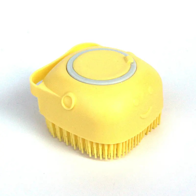 Silicone Dog Bath Massage Gloves Brush Pet Cat Bathroom Cleaning Tool Comb Brush For Dog Can Pour Shampoo Dog Grooming Supplies KuroshiroOnline