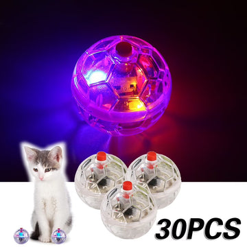 30Pcs Motion Light up Hunting Cat Ball