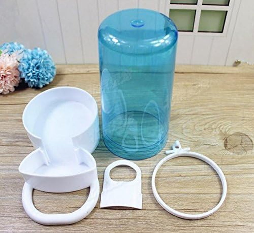 Automatic Small Animal Feeder, Gravity Food Dispenser with Holder for Hamster Bird Pigeon Parrot Mini Hedgehog, Cage Hanging Feeding Device (5.90X2.83X6.10In)