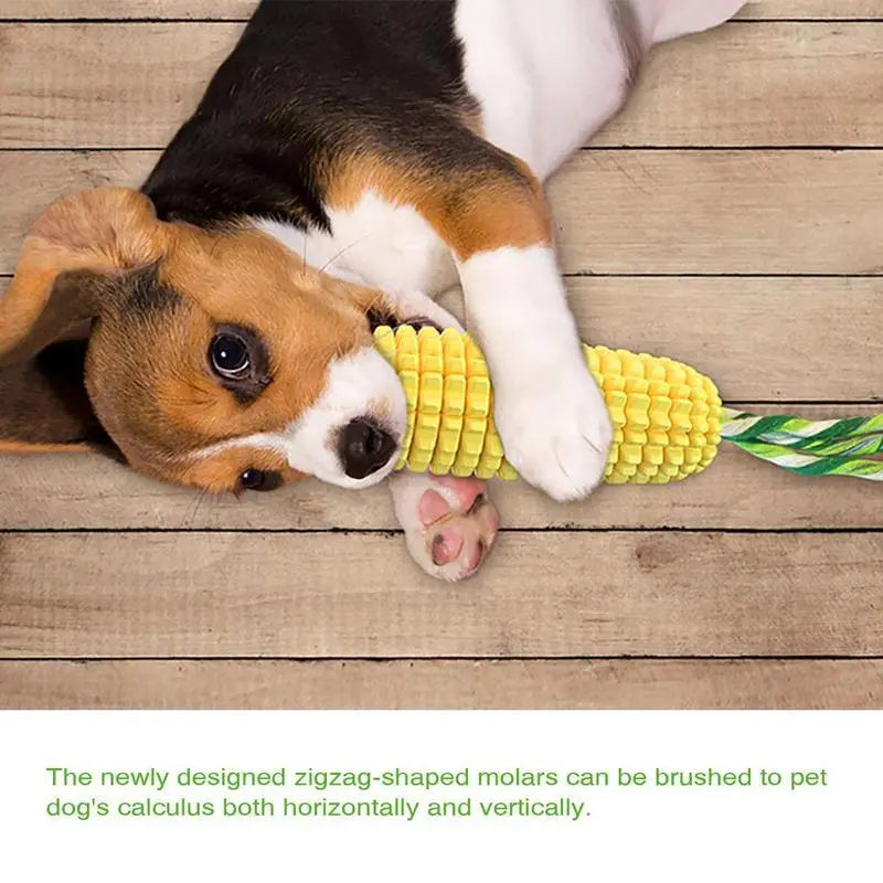 PROKEl Dog Chew Toys Corn Stick Toy For Smal  MediumLarge Breed 5.8   Squeak Corn Stick Ropetoy KuroshiroOnline