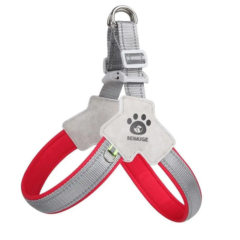Pet Dog Cat Harness, Pet Harness With LeashSet, Adjustable Puppy Harness ComfortableReflective Easy Control Dog With Leather Leash,.No-Pull No Choke Pet Harness For TrainingWalking KuroshiroOnline