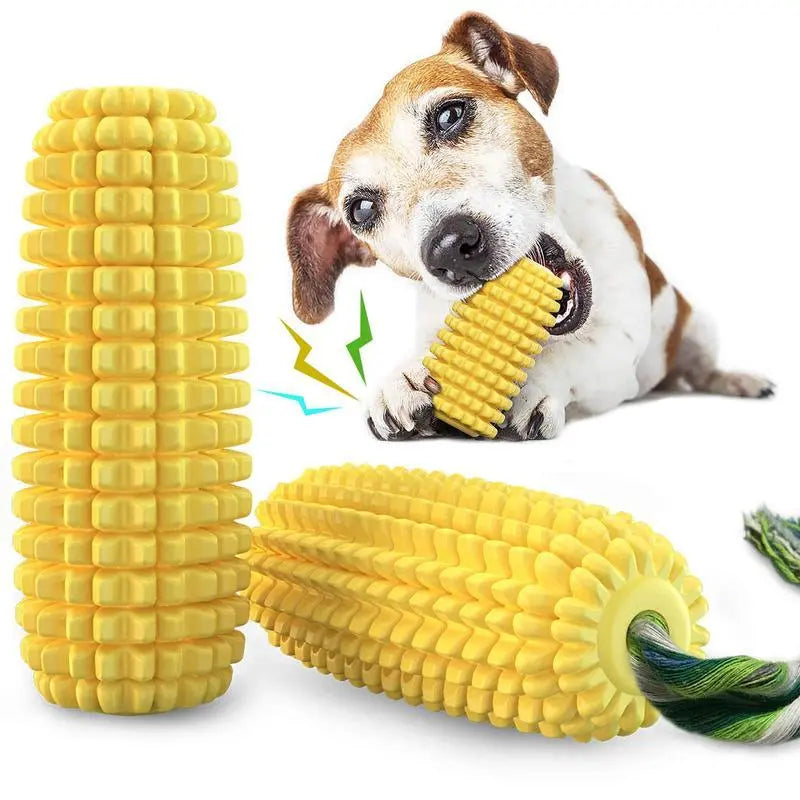PROKEl Dog Chew Toys Corn Stick Toy For Smal  MediumLarge Breed 5.8   Squeak Corn Stick Ropetoy KuroshiroOnline