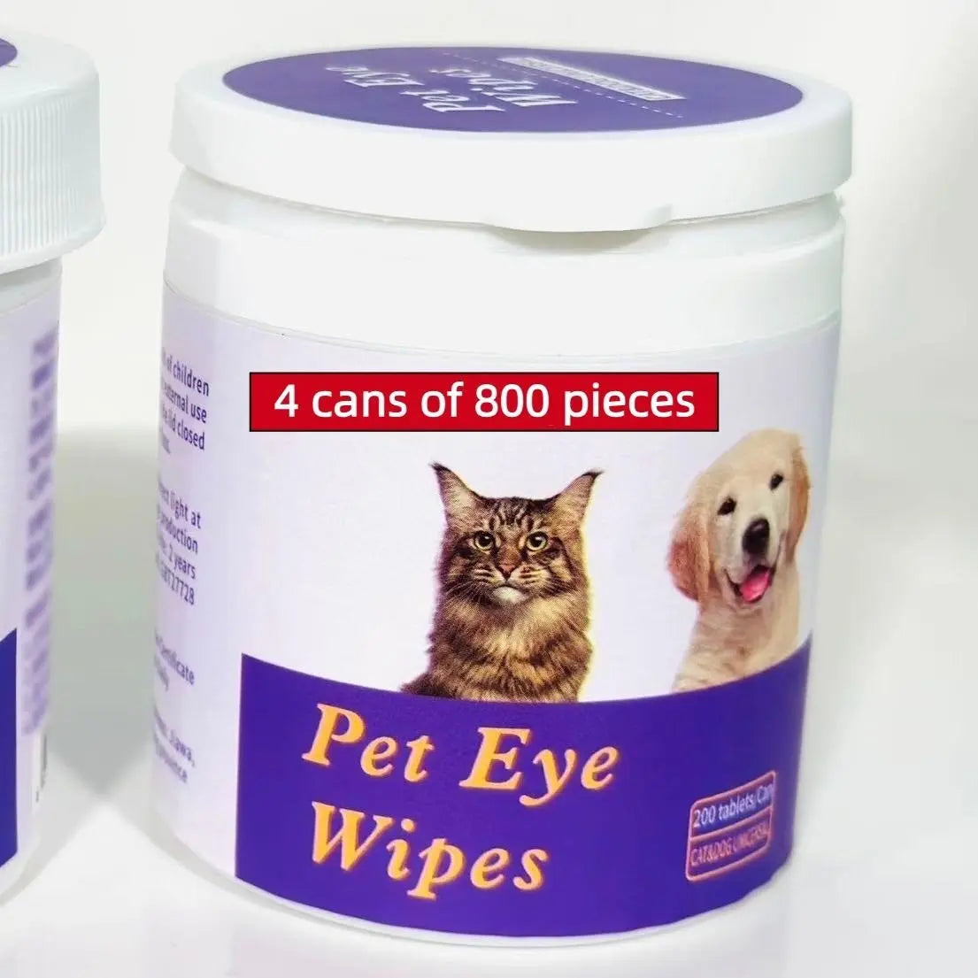 Pet Eye Wipes, 200 Wipes  Can Pet Eye CleaningWipes, Tear Stain Removing Wipe, Pet Eye Wipesfor Dogs And Cats, Pets Eye Wipes, Pet Suppliesgentle KuroshiroOnline