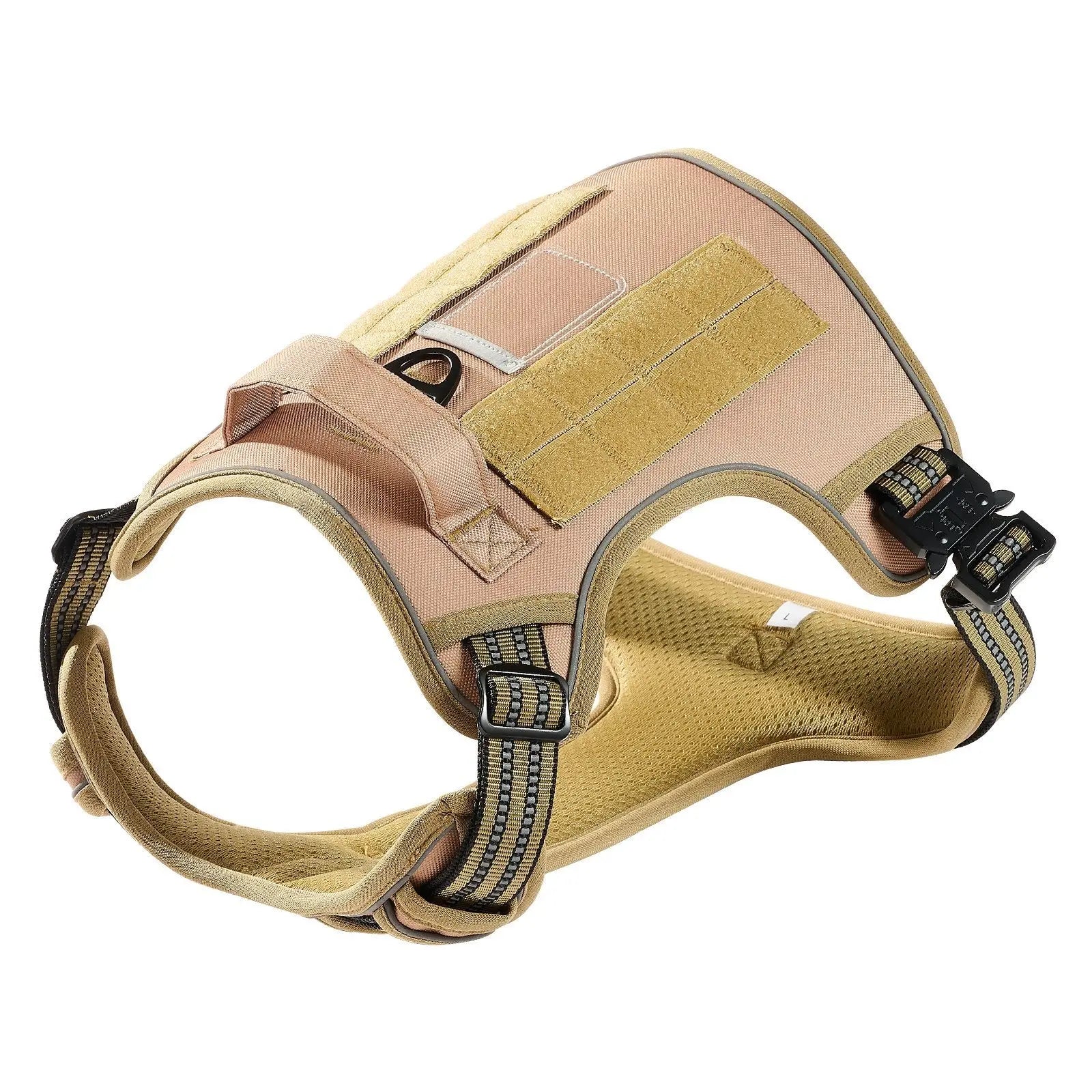 Dog Harness For Large Dogs No Pull Tactical Dog Harness Adjustable Pet Vest KuroshiroOnline