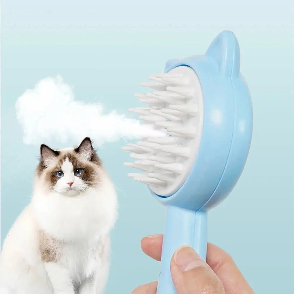 Hair Cleaning Brush With Mist Multifunctional Cat Grooming Brush Rechargeable Self Cleaning Slicker Brush For Pets Dogs & Catsb Pet Products KuroshiroOnline