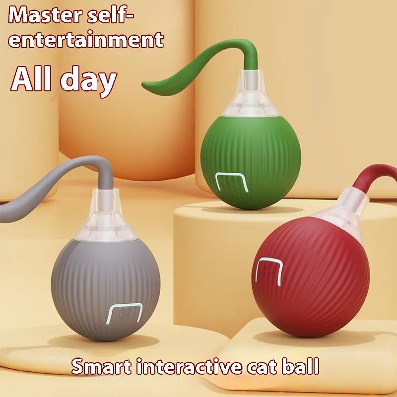 Interactive Cat Toy Ball Super Drive Cat Rolling Ball KuroshiroOnline