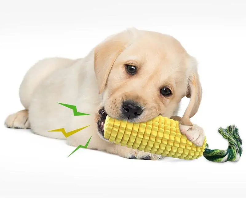 PROKEl Dog Chew Toys Corn Stick Toy For Smal  MediumLarge Breed 5.8   Squeak Corn Stick Ropetoy KuroshiroOnline