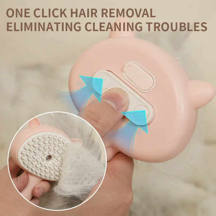 Hair Cleaning Brush With Mist Multifunctional Cat Grooming Brush Rechargeable Self Cleaning Slicker Brush For Pets Dogs & Catsb Pet Products KuroshiroOnline