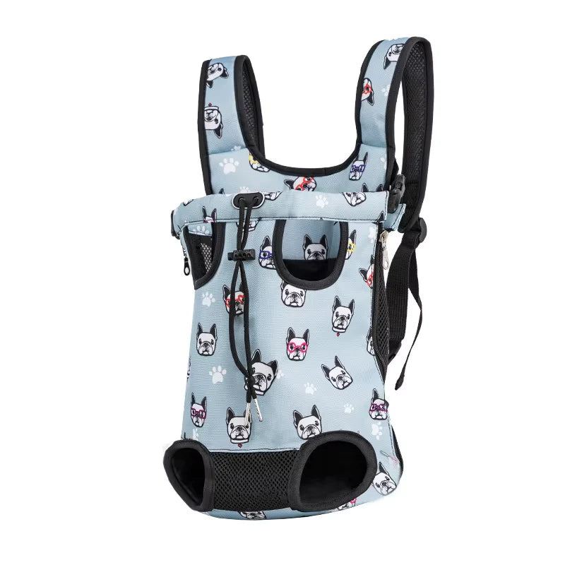 Adjustable Cat Carrier Bag Pet Double Shoulder Backpack