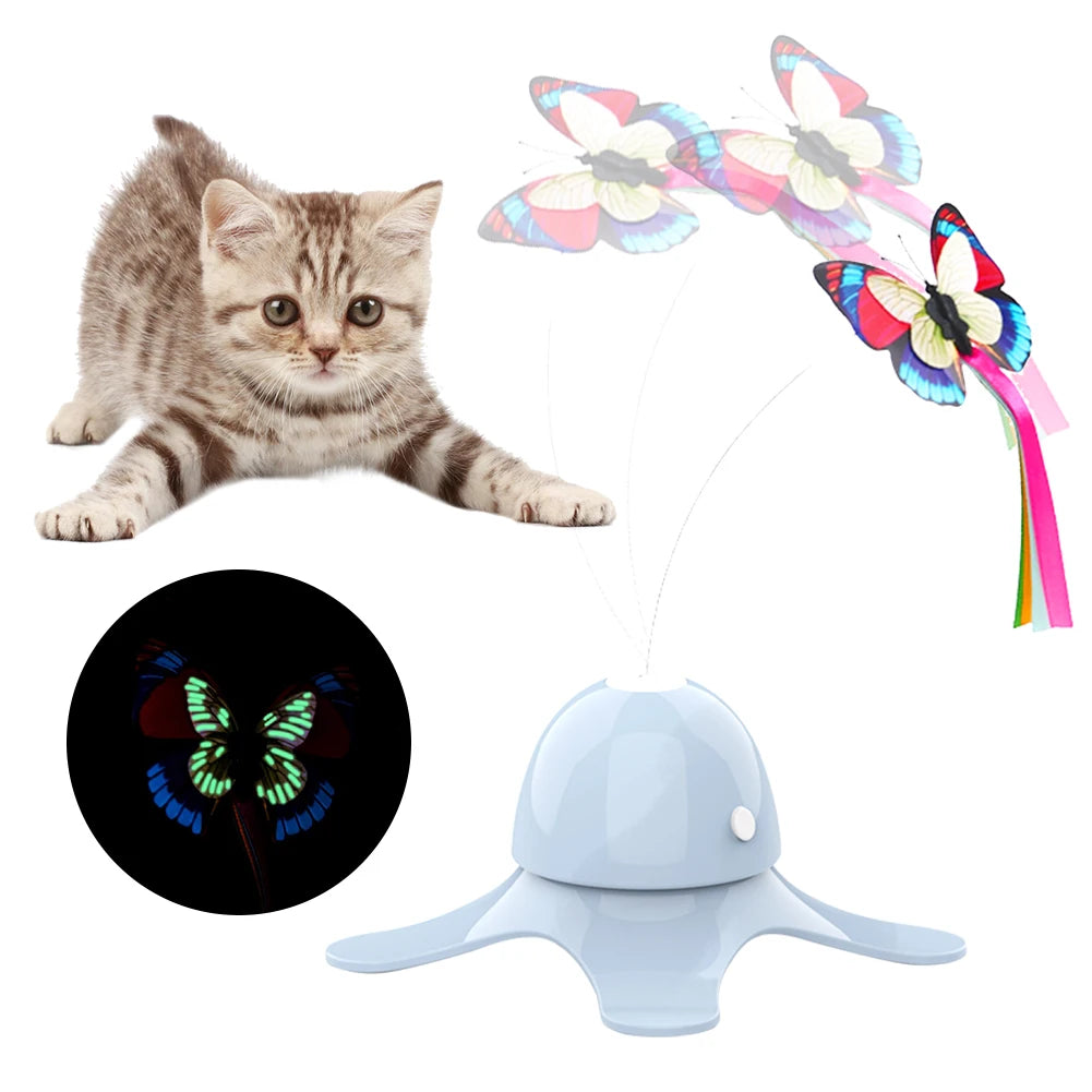 Cat Toys Funny Exercise Toy Electric Rotating Kitten Toys
