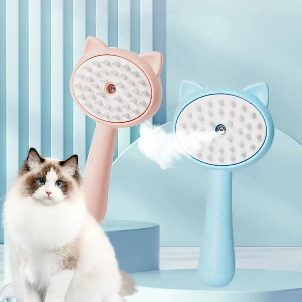Hair Cleaning Brush With Mist Multifunctional Cat Grooming Brush Rechargeable Self Cleaning Slicker Brush For Pets Dogs & Catsb Pet Products KuroshiroOnline