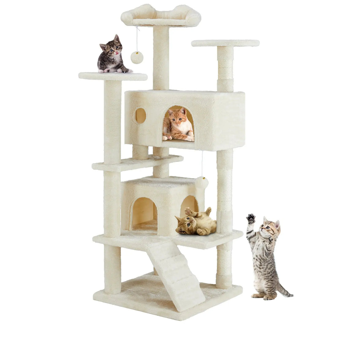 Multi Functional Cat Treehouse Cat Climbing Frame KuroshiroOnline